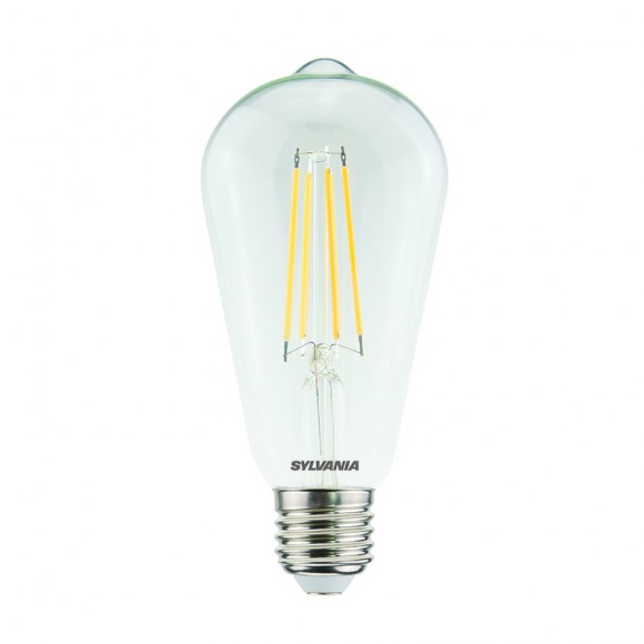 Sylvania 0029309 LED žiarovka filament 1x7W | E27 | 806lm | 2700K- stmievateľná, číra