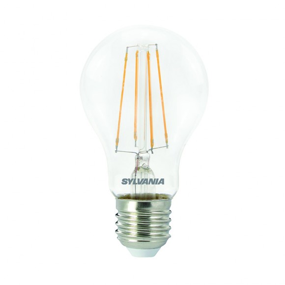 Sylvania 0029313 LED žiarovka filament 1x7W | E27 | 806lm | 2700K- stmievateľná, číra