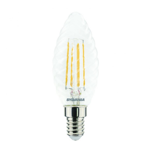 Sylvania 0029487 LED žiarovka filament 1x4,5W | E14 | 470lm | 2700K- číra