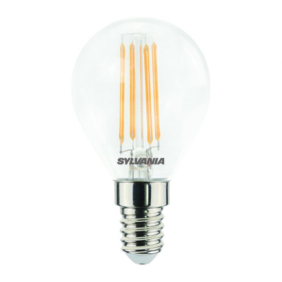 Sylvania 0029502 LED žiarovka filament 1x4,5W | E14 | 470lm | 2700K- číra