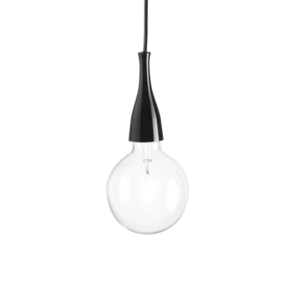 Ideal Lux 009407 závesné stropné svietidlo Minimal Nero 1x70W | E27 - čierne