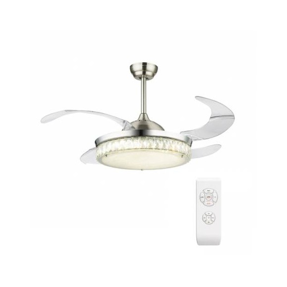 Globo 0352 LED stropné svietidlo s ventilátorom Cabrera 1x36W | 3000-6000K - nastaviteľné, s diaľkovým ovládačom