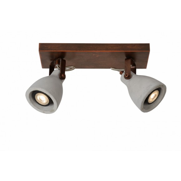 LED stropné svietidlo bodové svietidlo Lucide concrete-LED 05910/10/17 2x5W GU10