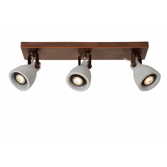 LED stropné svietidlo bodové svietidlo Lucide concrete-LED 05910/15/17 3x5W GU10