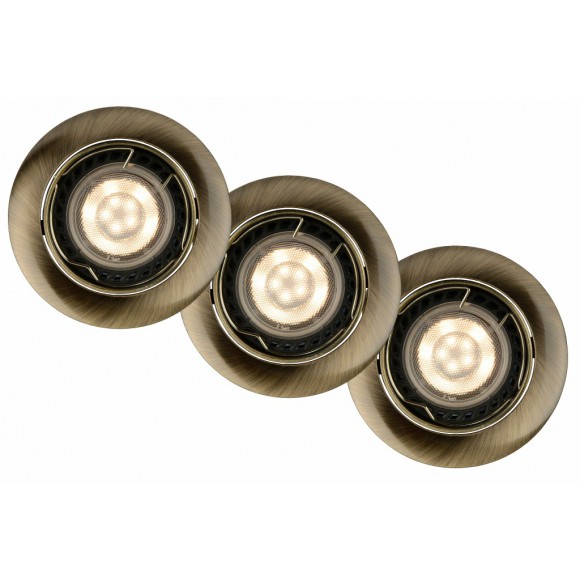 LED zápustné stropné svietidlo bodové Lucide FOCUS 11001/15/03 3x5W GU10