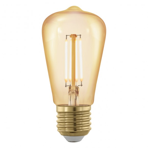 Eglo 11722 LED filamentová žiarovka 1x4W | E27 | G80 | 260lm | 2200K - jantár