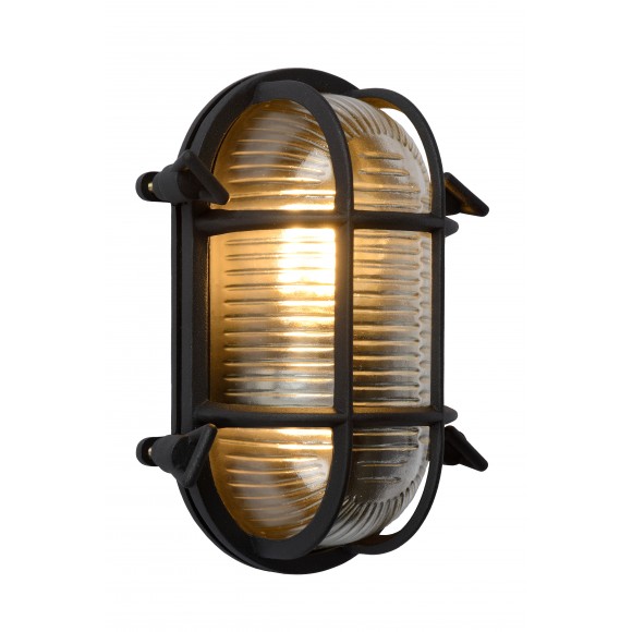 Lucide 11891/20/30 nástenná vonkajšia lampa Dudley 1x40W | E27 | IP65 - čierna, stmievateľná