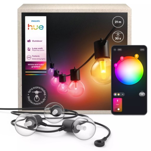 Philips Hue  8720169371590 LED LED pás | 19W integrovaný LED zdroj | rgb - farebné | stmievač | čierna