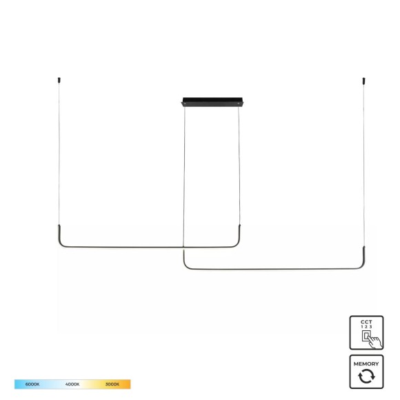 Zuma Line 003064-026653 LED závesné stropné svietidlo RIKE integrovaný LED zdroj