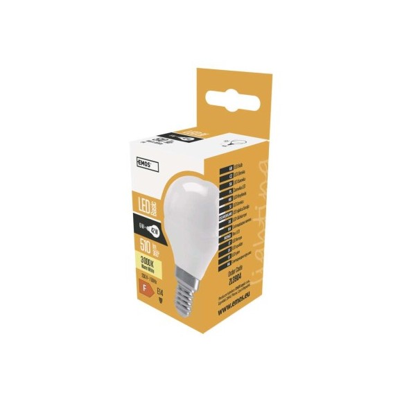EMOS ZL3904 LED žiarovka Basic | 6W E14 | 510lm | 3000K