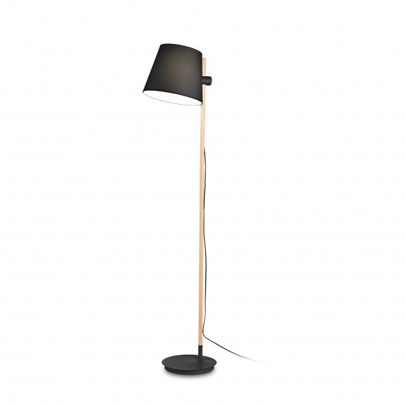 Ideal Lux 282084 stojace svietidlo Axel pt1 1x60W | E27 - káblový spínač, čierna