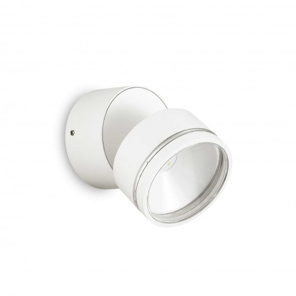Ideal Lux 285474 LED vonkajšie nástenné svietidlo Omega Ap Round 1x7W | 610lm | 3000K | IP54 - biela