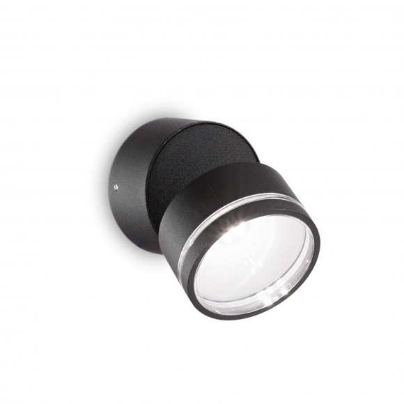 Ideal Lux 285504 LED vonkajšie nástenné svietidlo Omega Ap Square 1x7W | 650lm | 4000K | IP54 - čierna