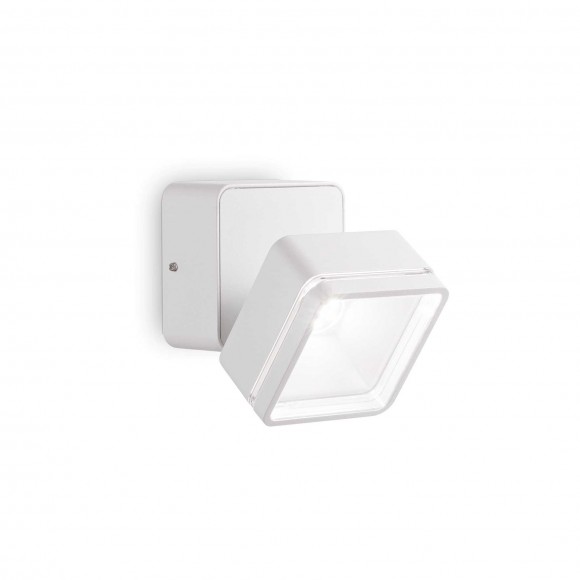 Ideal Lux 285528 ​​LED vonkajšie nástenné svietidlo Omega Ap Square 1x7W | 650lm | 4000K | IP54 - biela