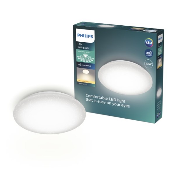 Philips 8721103068972 LED prisadené stropné svietidlo CL200 | 10W integrovaný LED zdroj | 1000lm | 2700K | biela