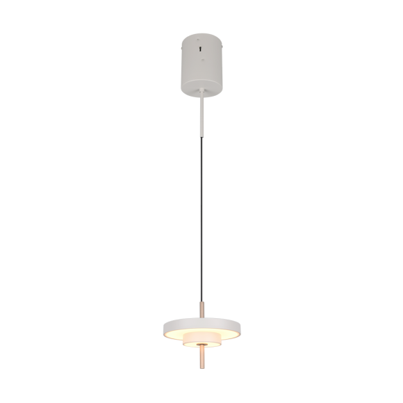 Trio T340210176 LED závesné stropné svietidlo KEATON  | 10W integrovaný LED zdroj | 1x1200lm | 2300+3000+4000K | na lanku | Trio - SwitchDimmer | sivá