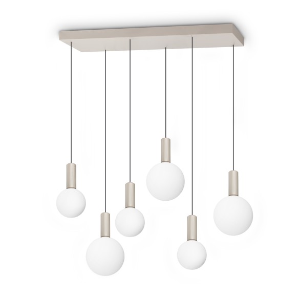 Ideal lux 349220 LED závesné stropné svietidlo ODEON  | 39W integrovaný LED zdroj | 2990lm | 3000K | na lanku | biela