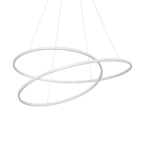 Ideal lux 352411 LED závesné stropné svietidlo OZ  | 75W integrovaný LED zdroj | 5570lm | 3000K | na lanku | sťahovacie | biela