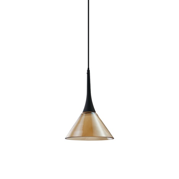 Ideal lux 353623 LED závesné stropné svietidlo COCKTAIL  | 7W integrovaný LED zdroj | 200lm | 3000K | na lanku | sťahovacie | hnedá