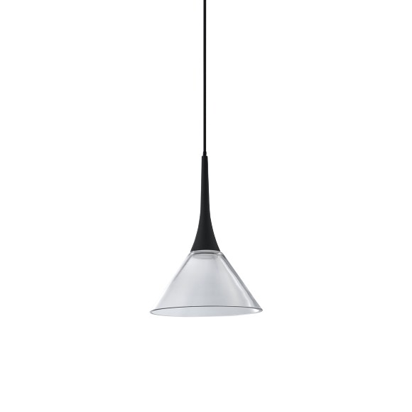 Ideal lux 353647 LED závesné stropné svietidlo COCKTAIL  | 7W integrovaný LED zdroj | 230lm | 3000K | na lanku | sťahovacie | čierna