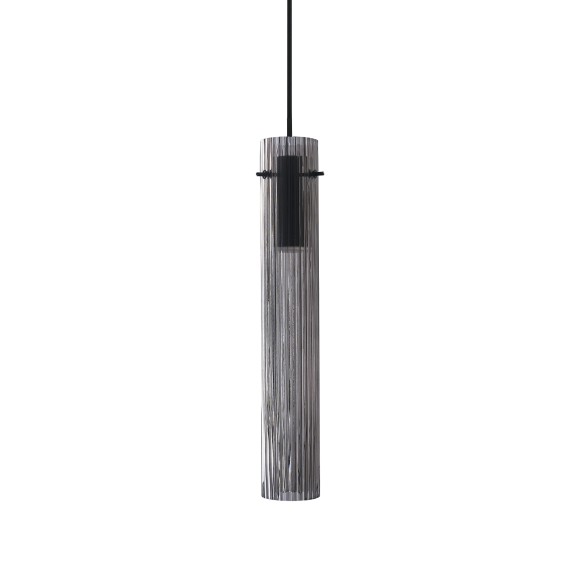 Ideal lux 353883 LED závesné stropné svietidlo FLAM  | 10W integrovaný LED zdroj | 270lm | 3000K | na lanku | sťahovacie | čierna