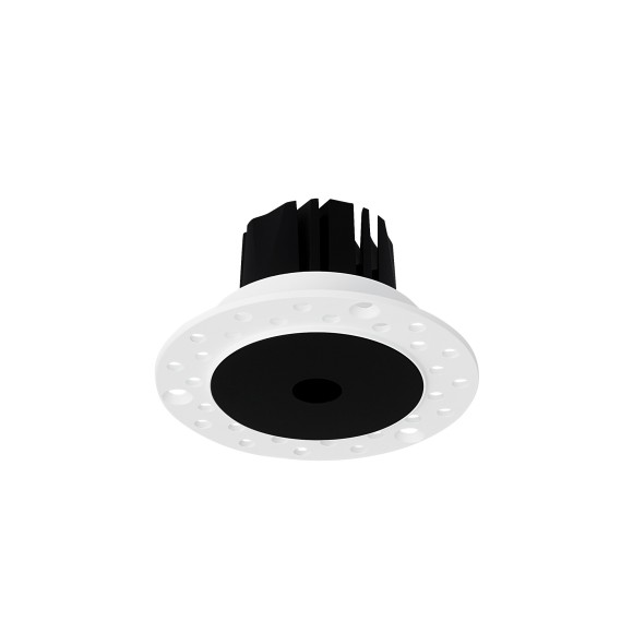 Ideal lux 356129 LED zapustené svietidlo INFINITY | 7W integrovaný LED zdroj | 270lm | 3000K | čierna