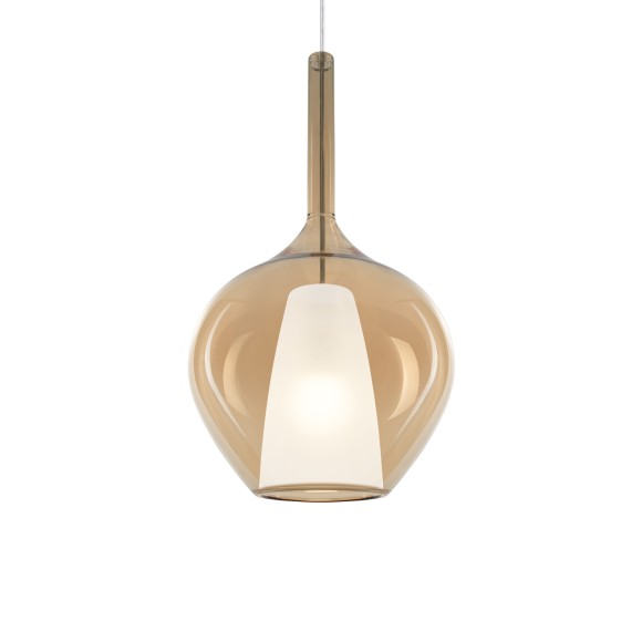 Ideal lux 359526 závesné stropné svietidlo KALIQUE E27 | sťahovacie | na lanku | hnedá
