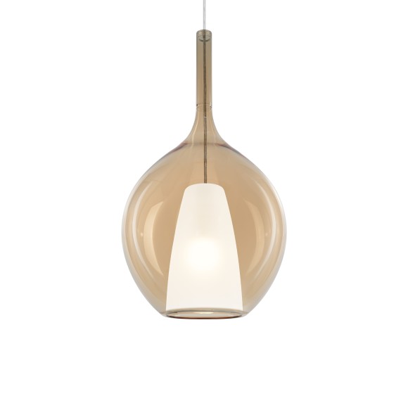 Ideal lux 359632 závesné stropné svietidlo KALIQUE E27 | sťahovacie | na lanku | hnedá