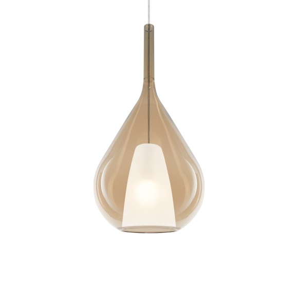 Ideal lux 359748 závesné stropné svietidlo KALIQUE E27 | sťahovacie | na lanku | hnedá
