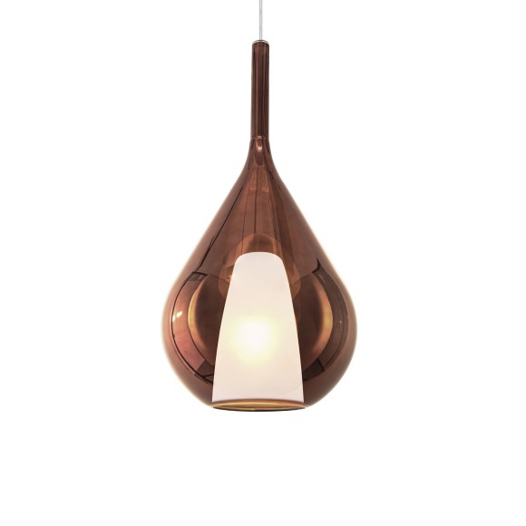 Ideal lux 359779 závesné stropné svietidlo KALIQUE E27 | sťahovacie | na lanku | meď