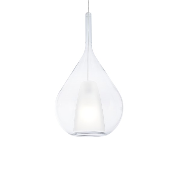 Ideal lux 359793 závesné stropné svietidlo KALIQUE E27 | sťahovacie | na lanku | biela