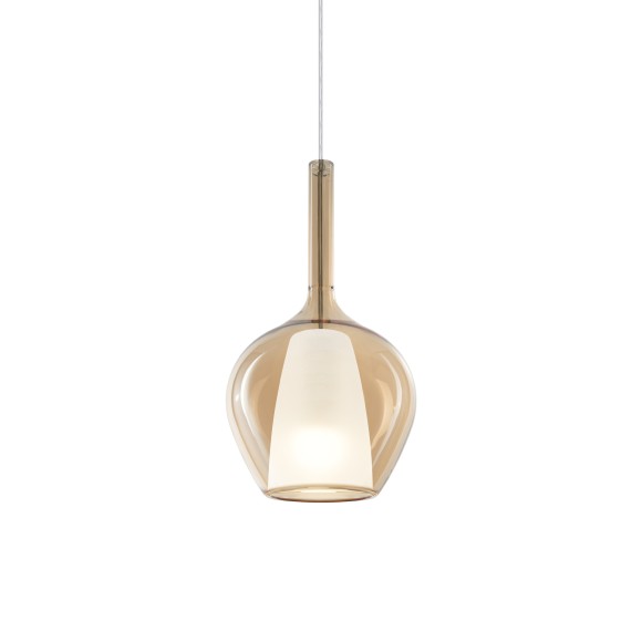 Ideal lux 359885 závesné stropné svietidlo KALIQUE E27 | sťahovacie | na lanku | hnedá