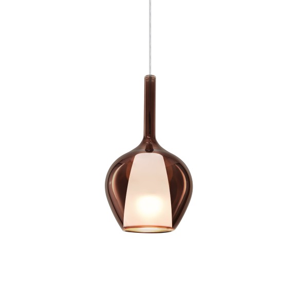 Ideal lux 359915 závesné stropné svietidlo KALIQUE E27 | sťahovacie | na lanku | meď