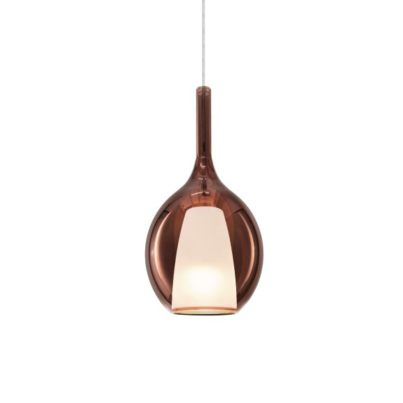 Ideal lux 360027 závesné stropné svietidlo KALIQUE E27 | sťahovacie | na lanku | meď