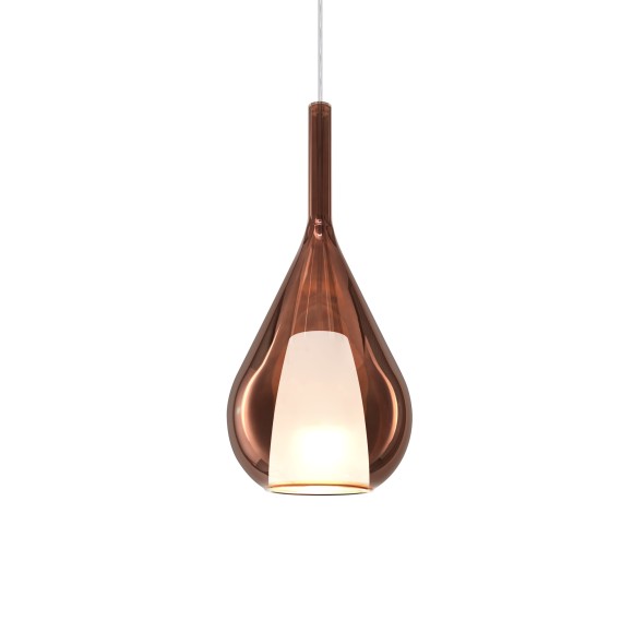 Ideal lux 360065 závesné stropné svietidlo KALIQUE E27 | sťahovacie | na lanku | meď