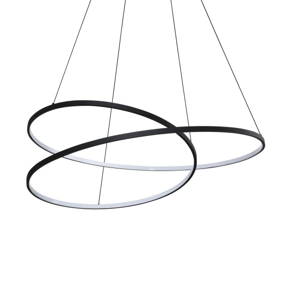 Ideal lux 364896 LED závesné stropné svietidlo OZ  | 75W integrovaný LED zdroj | 3890lm | 3000K | sťahovacie | na lanku | čierna