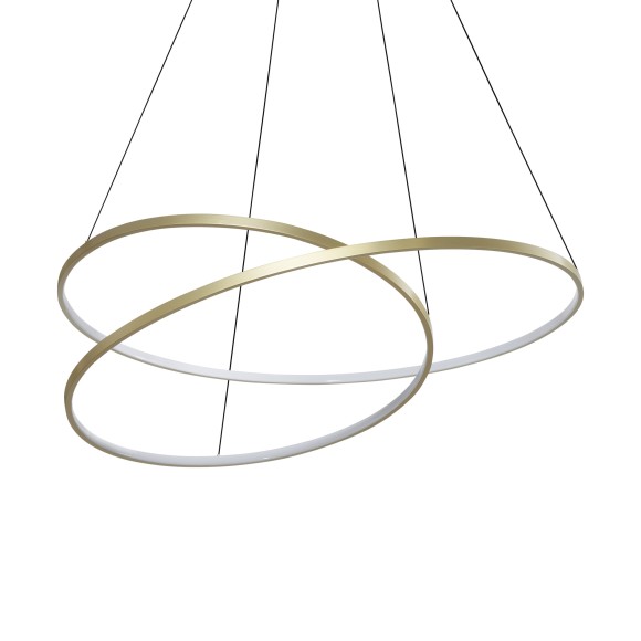 Ideal lux 364926 LED závesné stropné svietidlo OZ  | 75W integrovaný LED zdroj | 4010lm | 3000K | sťahovacie | na lanku | bronz