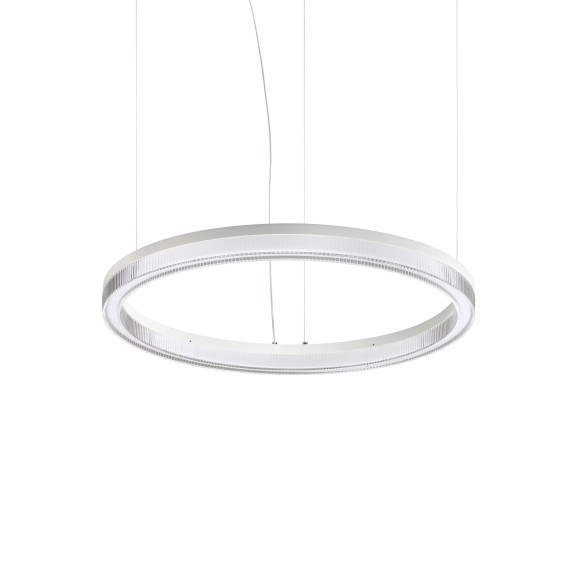 Ideal lux 364988 LED závesné stropné svietidlo CROWN  | 31W integrovaný LED zdroj | 2400lm | 3000K | sťahovacie | na lanku | biela