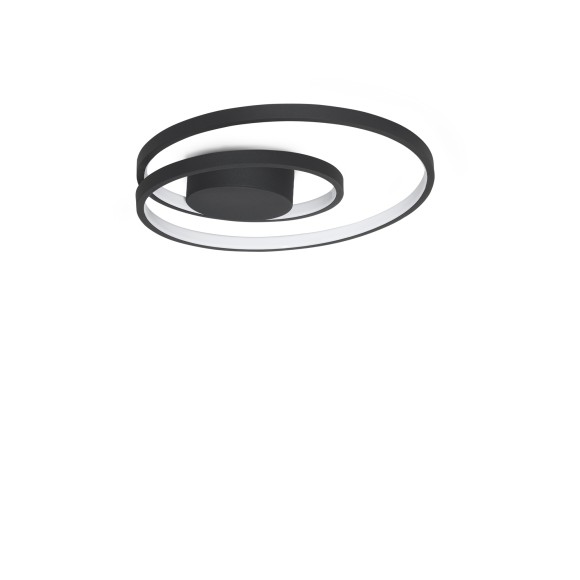 Ideal lux 365039 LED prisadené stropné svietidlo OZ  | 38W integrovaný LED zdroj | 1830lm | 3000K | čierna