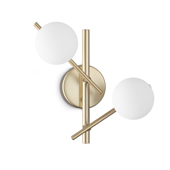 Ideal lux 365084 nástenné svietidlo ATLAS  G9 | zlatá