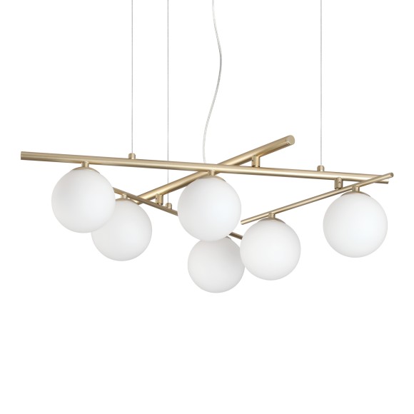 Ideal lux 365121 závesné stropné svietidlo ATLAS  G9 | sťahovacie | na lanku | zlatá