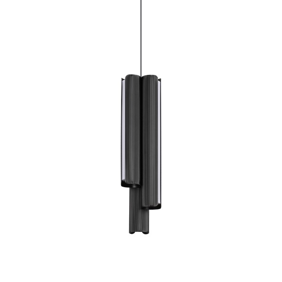 Ideal lux 366487 LED závesné stropné svietidlo DORICA  | 27W integrovaný LED zdroj | 1000lm | 3000K | sťahovacie | na lanku | čierna