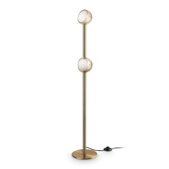 Ideal lux 366616 LED stojacia lampa BLOOM  | 11W integrovaný LED zdroj | 960lm | 3000K | vypínač | vypínač | bronz