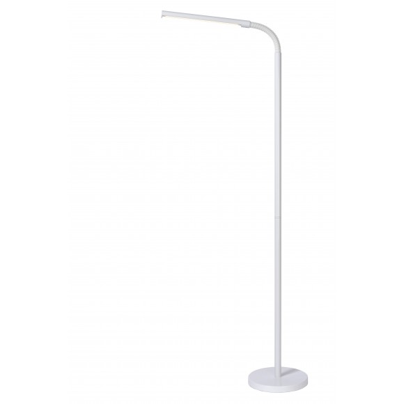 Lucide 36712/05/31 LED stojacia čítacia lampa Gilly 1x6W | 270 lm | 2700K - biela, vypínač na kábli