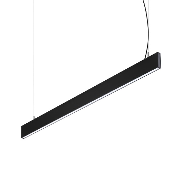 Ideal lux 369020 LED závesné stropné svietidlo STEEL  | 29W integrovaný LED zdroj | 2470lm | 4000K | sťahovacie | na lanku | čierna