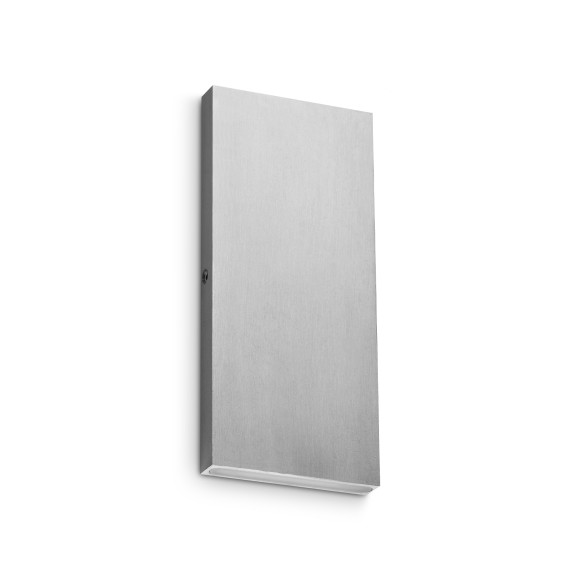 Ideal lux 369273 LED vonkajšie nástenné svietidlo POST-IT | 6W integrovaný LED zdroj | 360lm | 3000K | chróm