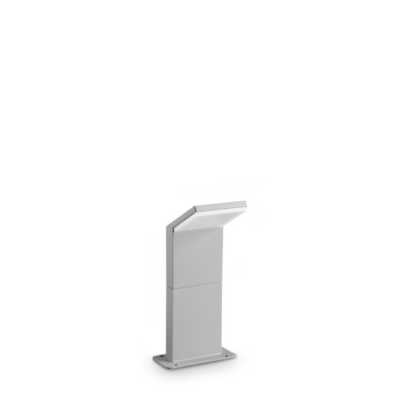 Ideal lux 369648 LED záhradný stĺpik STYLE  | 9W integrovaný LED zdroj | 720lm | 3000K | sivá