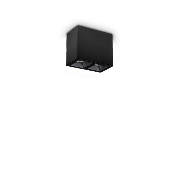 Ideal lux 369877 LED bodové stropné svietidlo LIKA  | 6W integrovaný LED zdroj | 250lm | 3000K | čierna