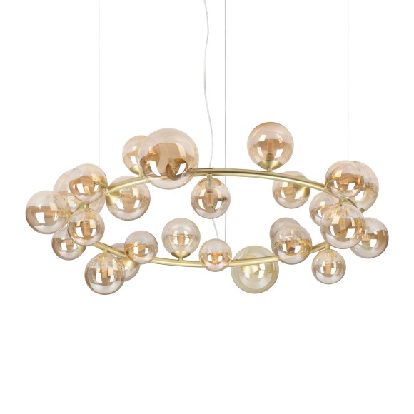 Ideal lux 370583 závesné stropné svietidlo PERLAGE  G9 | sťahovacie | na lanku | hnedá
