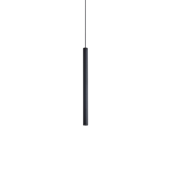 Ideal lux 370958 LED závesné stropné svietidlo LOOK  | 4W integrovaný LED zdroj | 180lm | 3000K | sťahovacie | na lanku | čierna